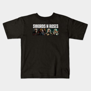 Swords N Roses - Fantasy - Witcher Funny Kids T-Shirt